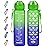 Enerbone 32 oz Water Bottle with Times to Drink and Straw, Motivational Drinking Water Bottles with Carrying Strap, Leakproof BPA & Toxic Free, Ensure You Drink Enough Water for Fitness Gym Outdoor