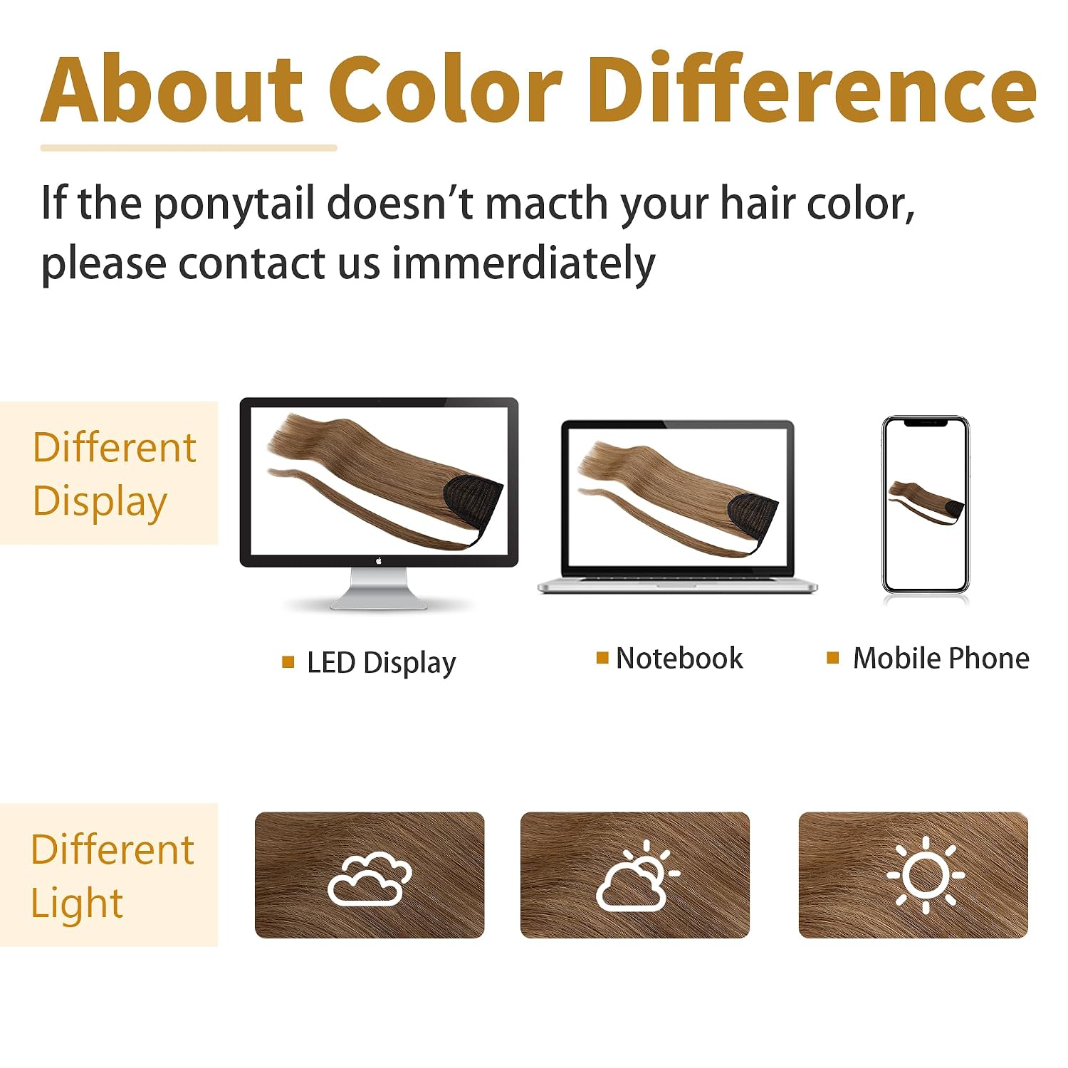 SEGO Ponytail Extension Human Hair Real Human Hair Clip In Wrap Around Long Straight Ponytail With Magic Paste Pony Hairpieces for Women /14 Inch 80g 6 Light Brown