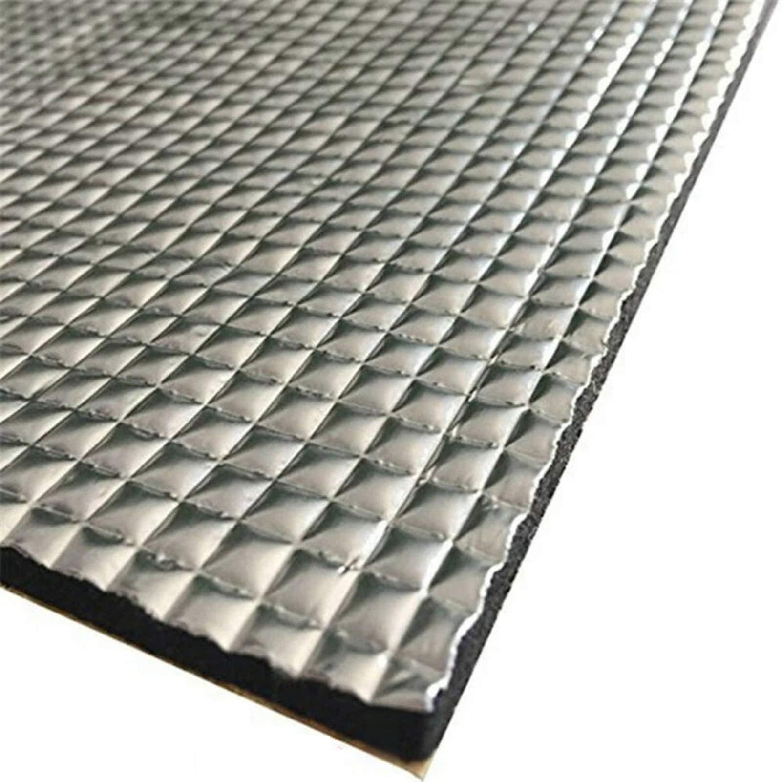 LSXIAO Aislamiento Acústico/Aislamiento Térmico De Algodón, Almohadilla De Algodón De 5mm De Espesor Película De Papel De Aluminio Impermeable Incombustible Compresiva Con Adhesivo