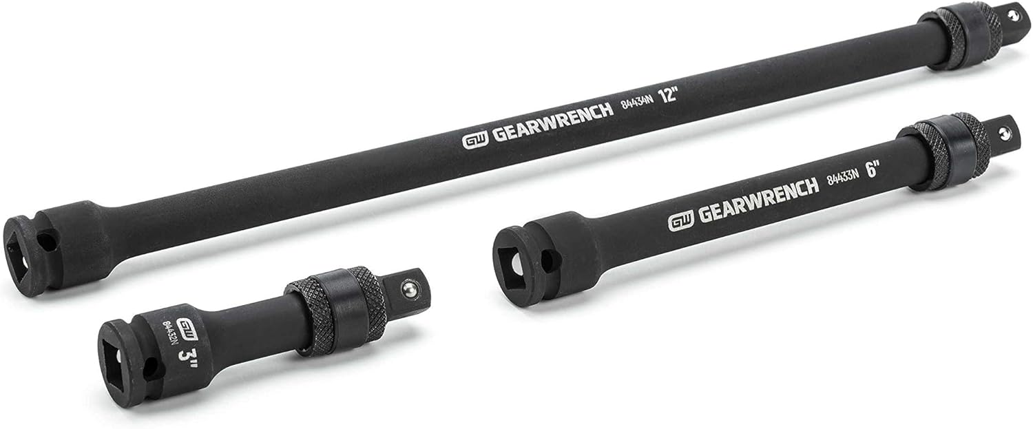 GEARWRENCH 3 Pc. 3/8" Drive Impact Locking Extension Set 3", 6" & 12" - 84927N