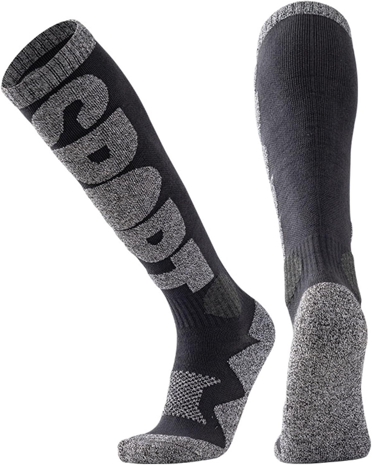 Skiing Socks Skiing Warmth Over Knee Suitable Snowboarding Outdoor Sports Long Socks for Cycling Hiking