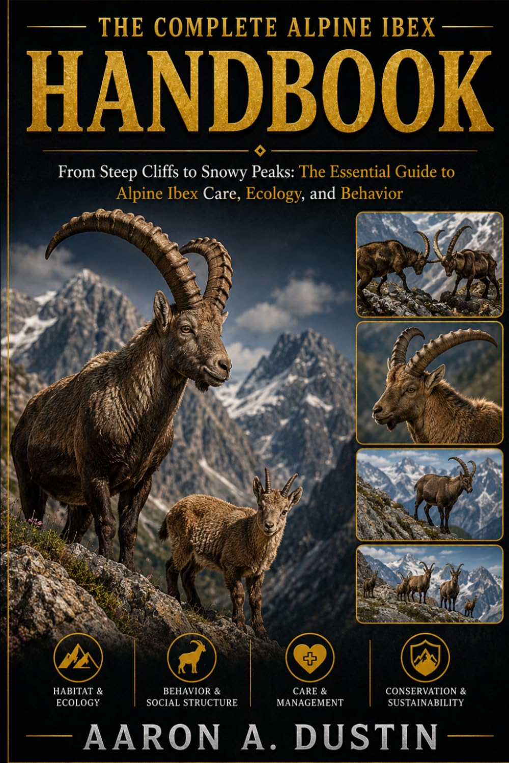 THE COMPLETE ALPINE IBEX HANDBOOK: From Steep Cliffs to Snowy Peaks: The Essential Guide to Alpine Ibex Care, Ecology, and Behavior
