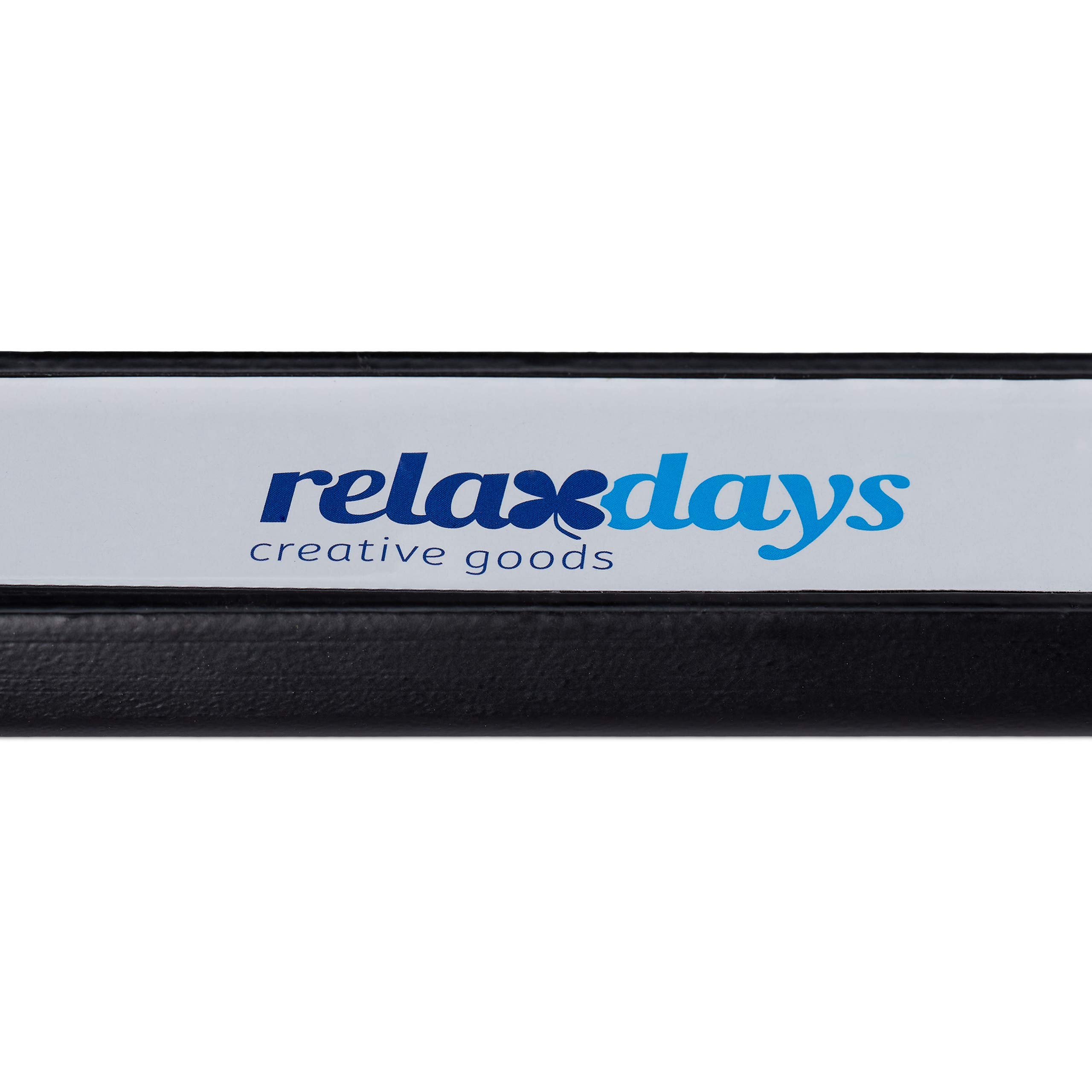 Relaxdays Barra Magnetica in Set da 3, per Attrezzi, Officina, Garage, Ufficio, Lunghe 45 cm, in Acciaio, Nero/Bianco