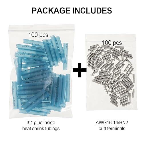 Miniatura 8 de 40 unids calibre 8 6 4 terminal a tope conectores de alambre eléctrico empalmes de cobre estañado empalmes de cable virolas de cable