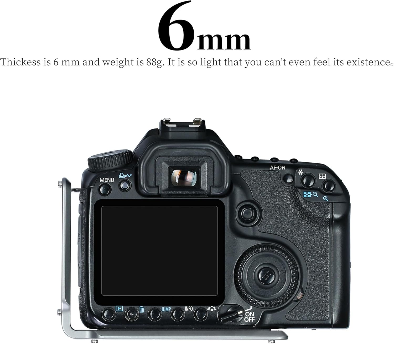 Leofoto Titanium Camera L Plate, Vertical Horizontal Switching Tripod Quick Release Plate Arca Swiss Standard Dovetail Compatible with Canon Nikon Sony Tripod Monopod (UL-01T) - Image 2