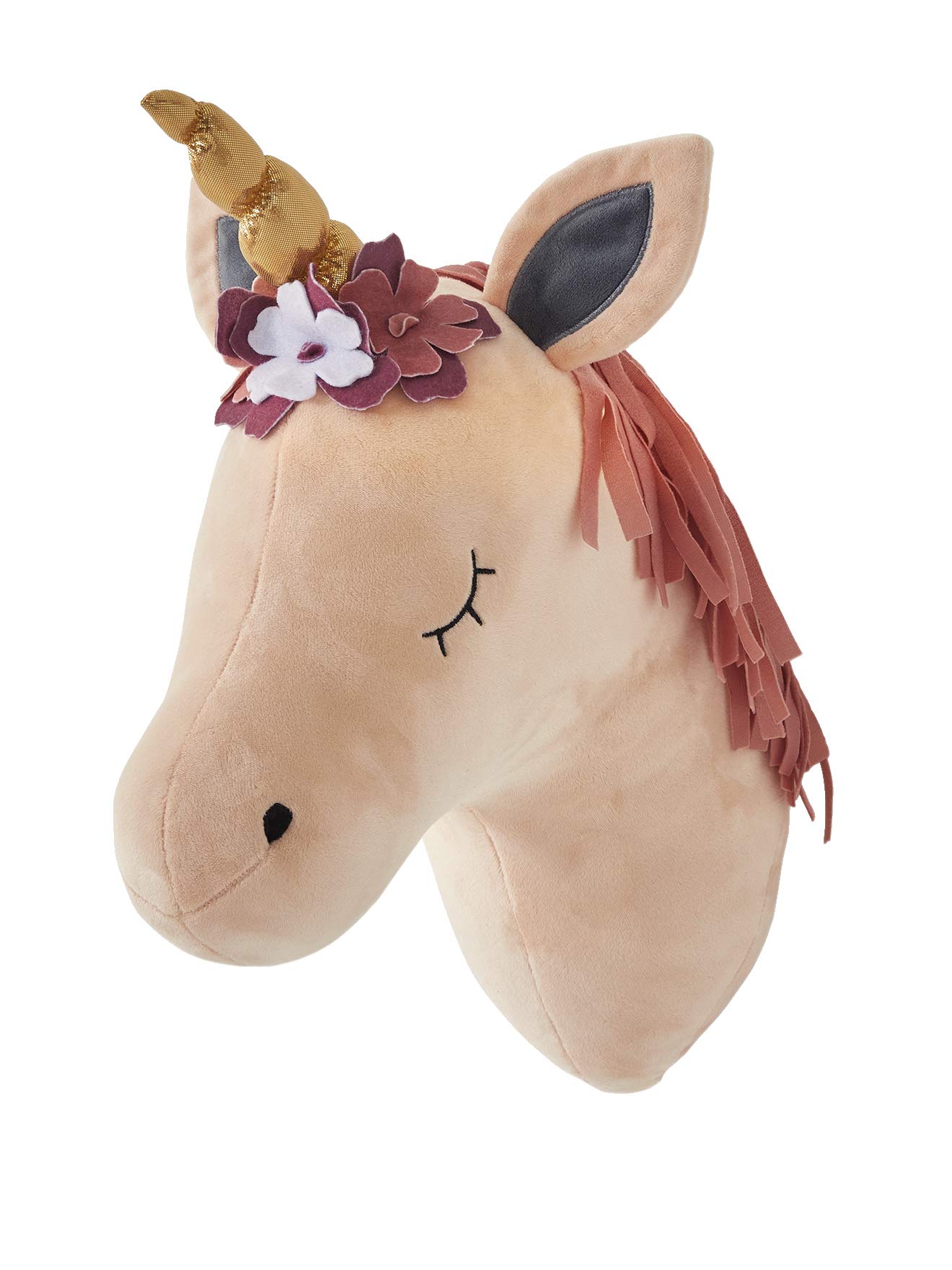 VERTBAUDET Trophée Mural Licorne Rose TU