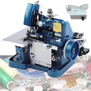 Industrial-Grade Overlock Machine with Stepless Speed Control, Adjustable Stitch Settings, and Easy Threading, Ideal for Sewing Projects