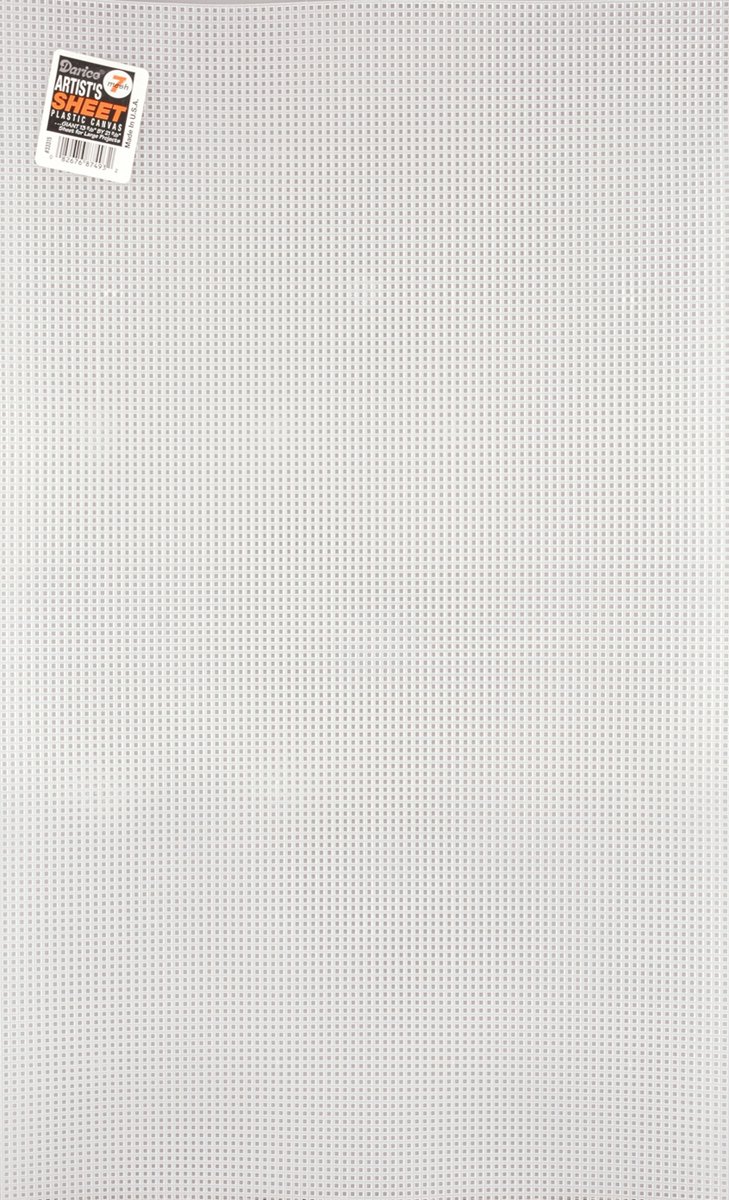 Darice Artist Sheet 7-Mesh Plastic Canvas, Clear, 13.58 x 22.58-Inch