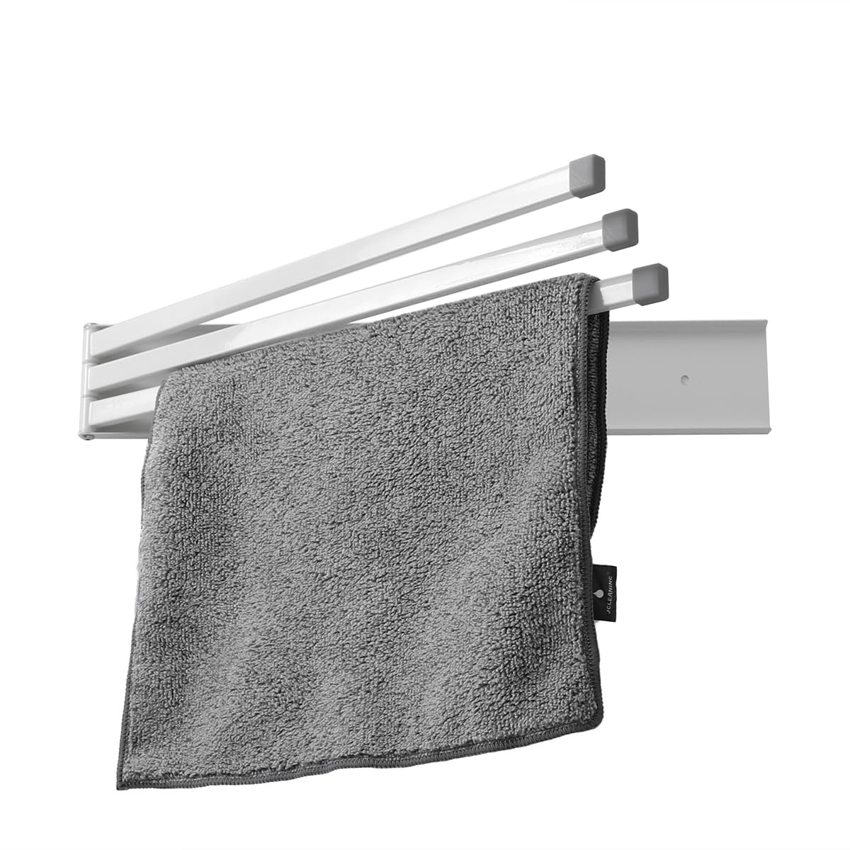 16" Length Swing Out Wall Towel Rack. Stainless Steel Wall Mounted Towel Holder for Bathroom.Foldable, Space Saving Towel Bar with 3 Swivel Arms.Kitchen Towel Storage Drying Rod