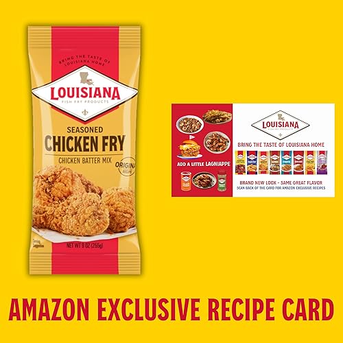 Miniatura 9 de Louisiana Fish Fry - Mezcla de masa para patatas fritas de pollo sazonado, 9 onzas (paquete de 2), mezcla crujiente de masa sureña para pollo frito,