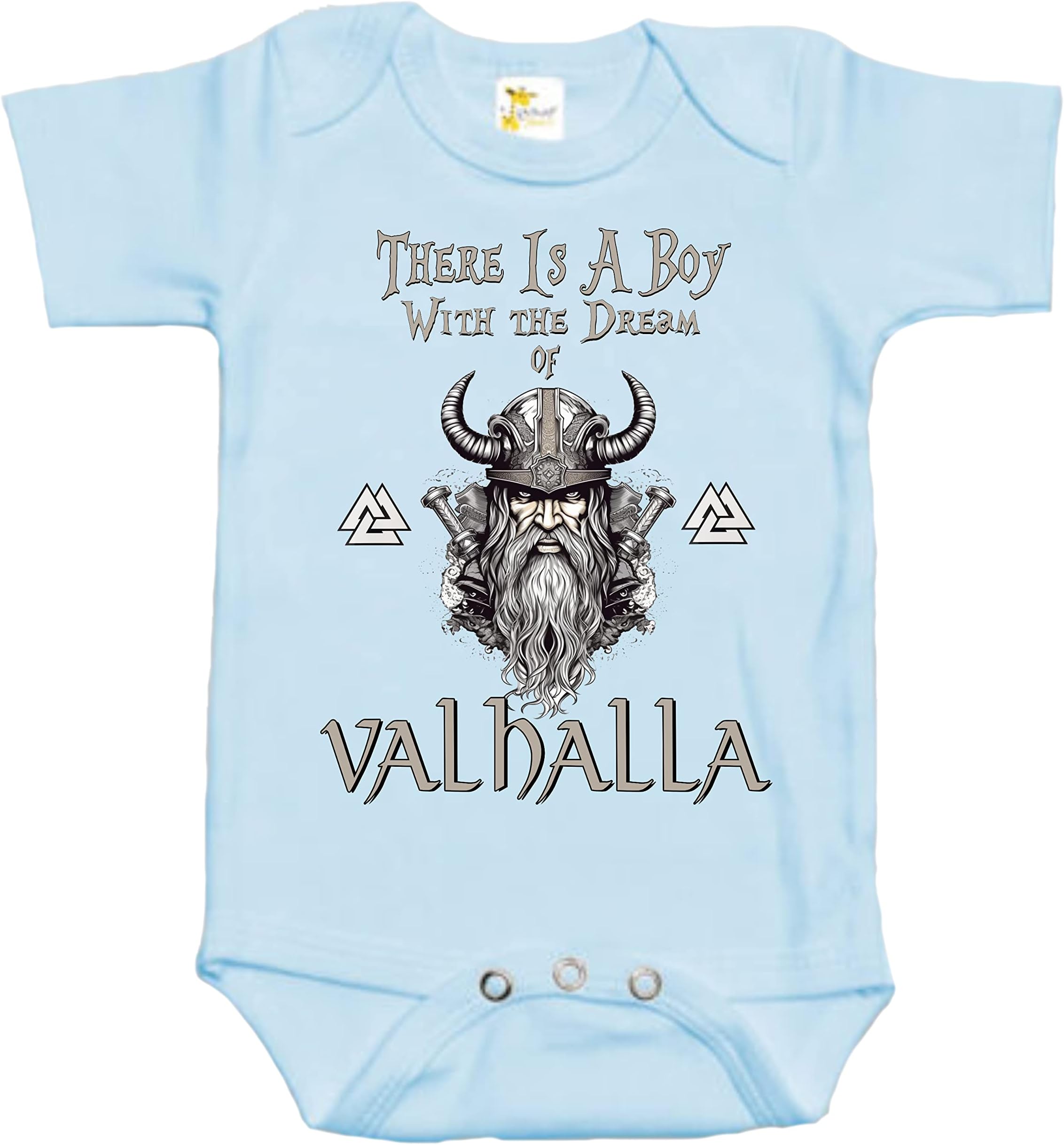 Rapunzie Baby Bodysuit - There Is A Boy With The Dream of Valhalla Viking Baby Clothes