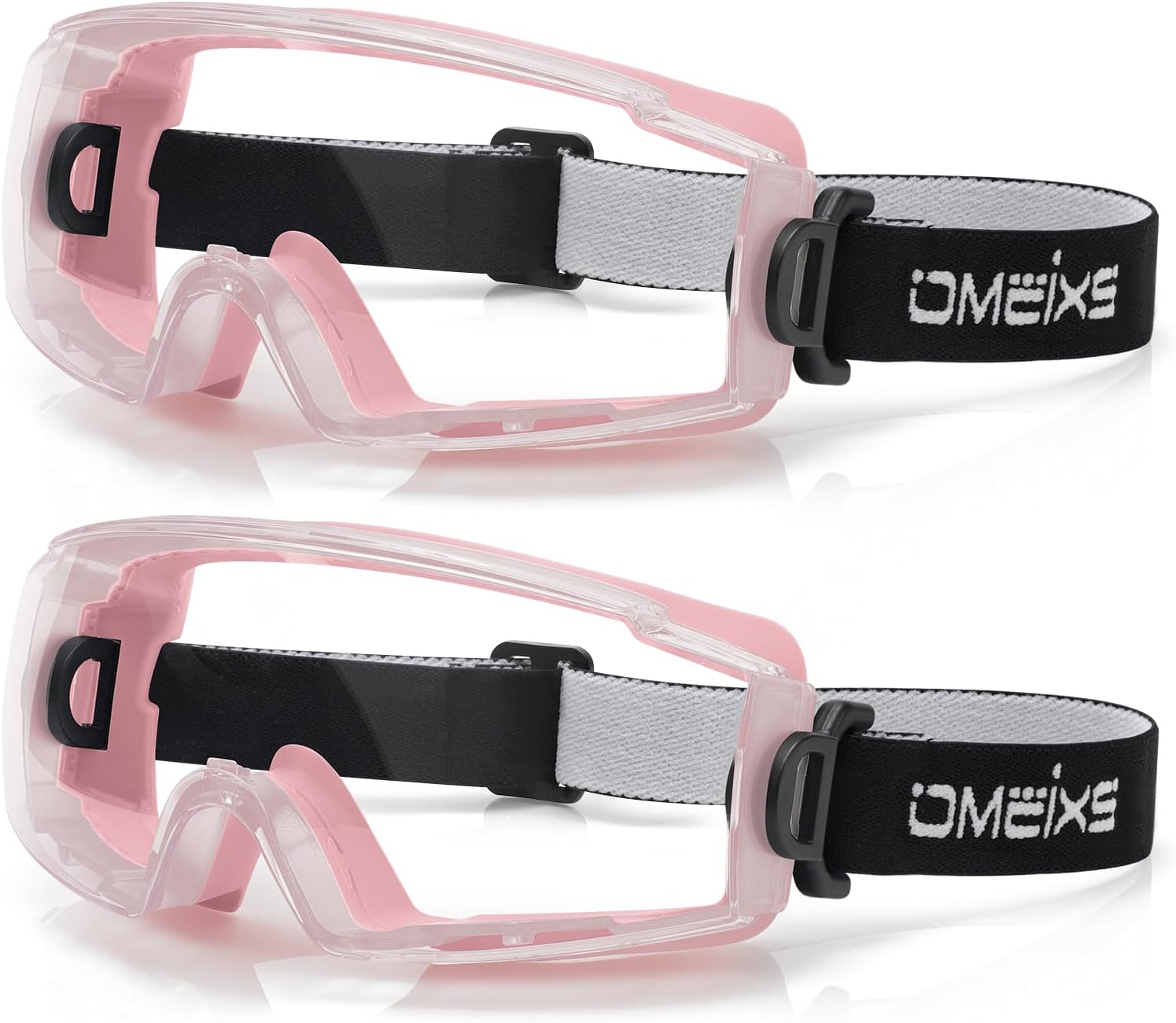 Anti Fog Safety Goggles Over Glasses - ANSI Z87.1 Certified Eye Protection for Chemistry Lab Work - 2 Pack