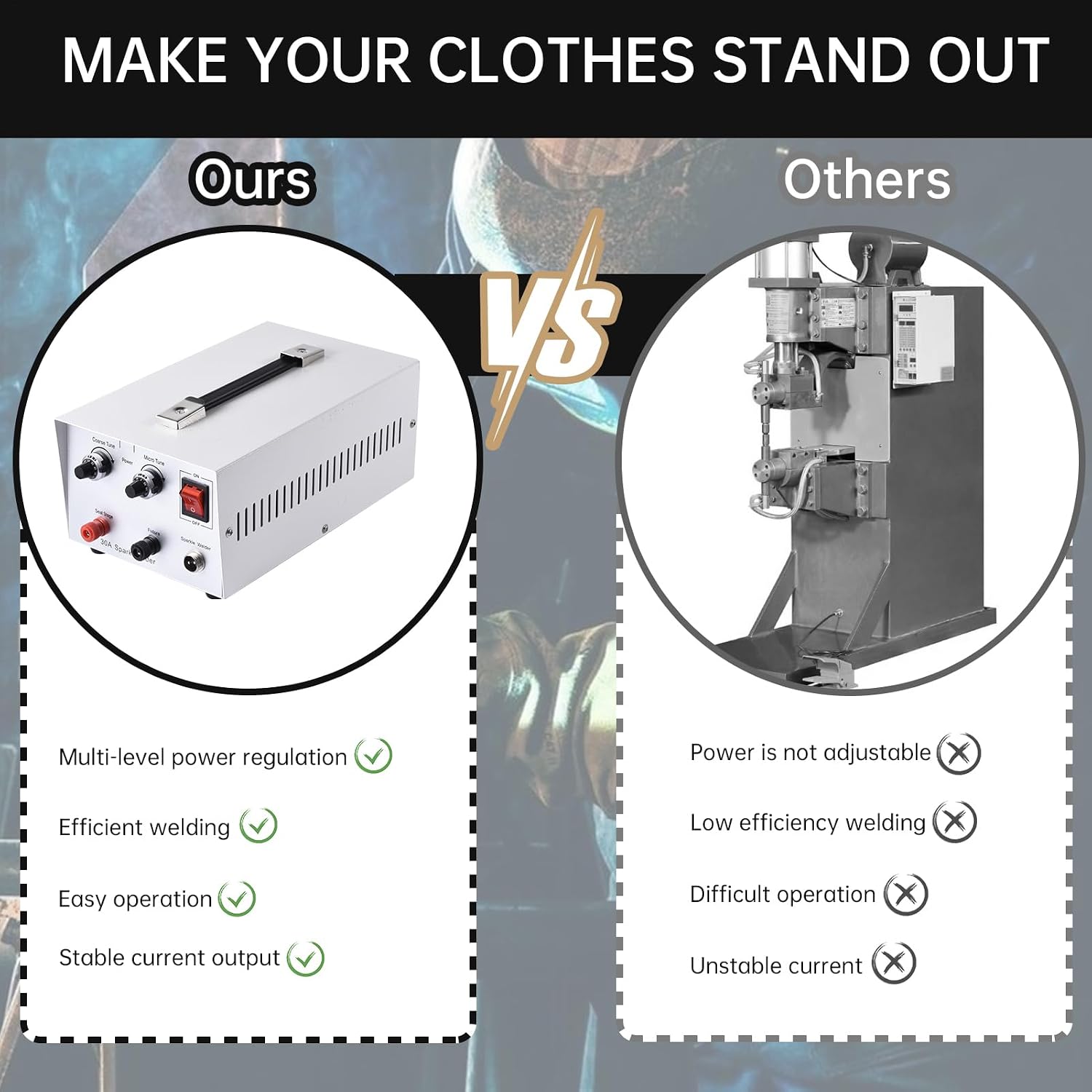 Permanent Jewelry Spot Welder for 0.1-0.8MM 300W Portable Pulse Spot Welder Machine 9 Gears Adjustable Soldering Machine with Tweezers and Needle,110 V,White
