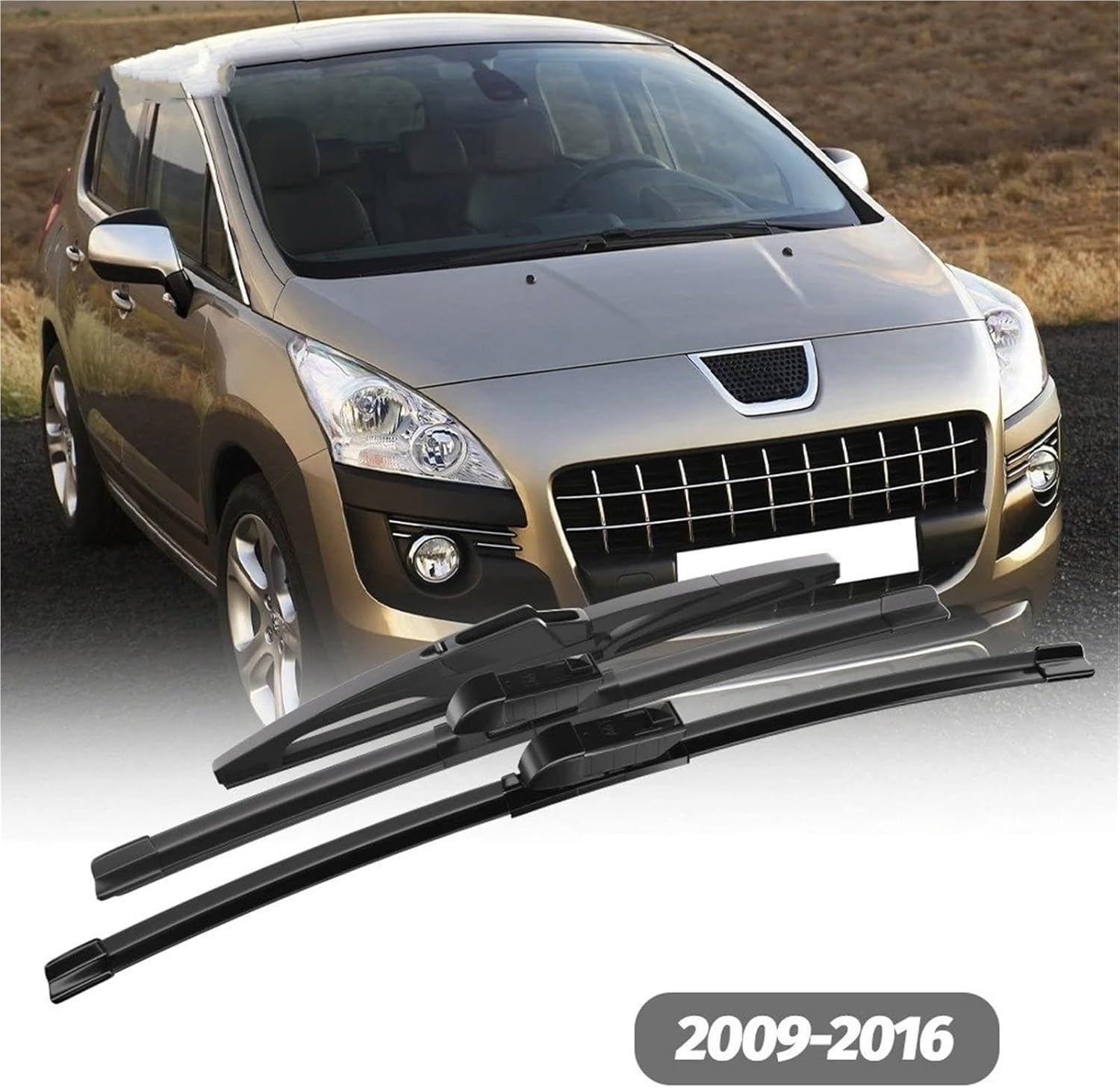 Car Windshield Wipers For Peugeot For 2009-2016 Accessories Front Rear Windshield Wiper Blades Windscreen Wipers Wipers Set