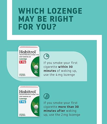 Miniatura 2 de Habitrol Pastillas de nicotina - 4 mg, sabor a menta, 72 unidades - Pastillas de nicotina para reducir los antojos y ayudar a dejar de fumar