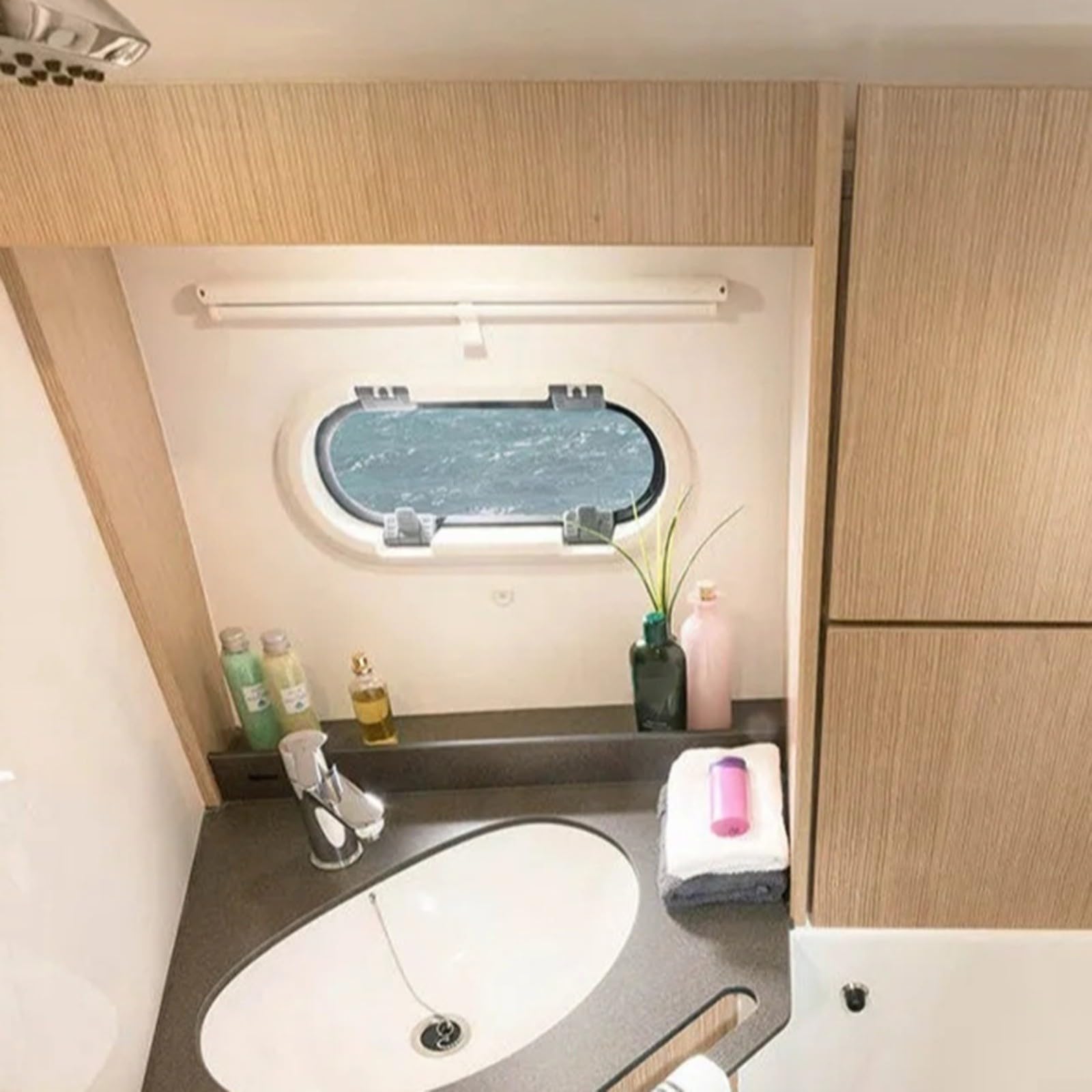 Ventola doppia ventola per frigorifero, 6 W, CC, ABS, bianco, 479 x 189 mm, adatta per camper, cucina, frigorifero, ventilazione di raffreddamento