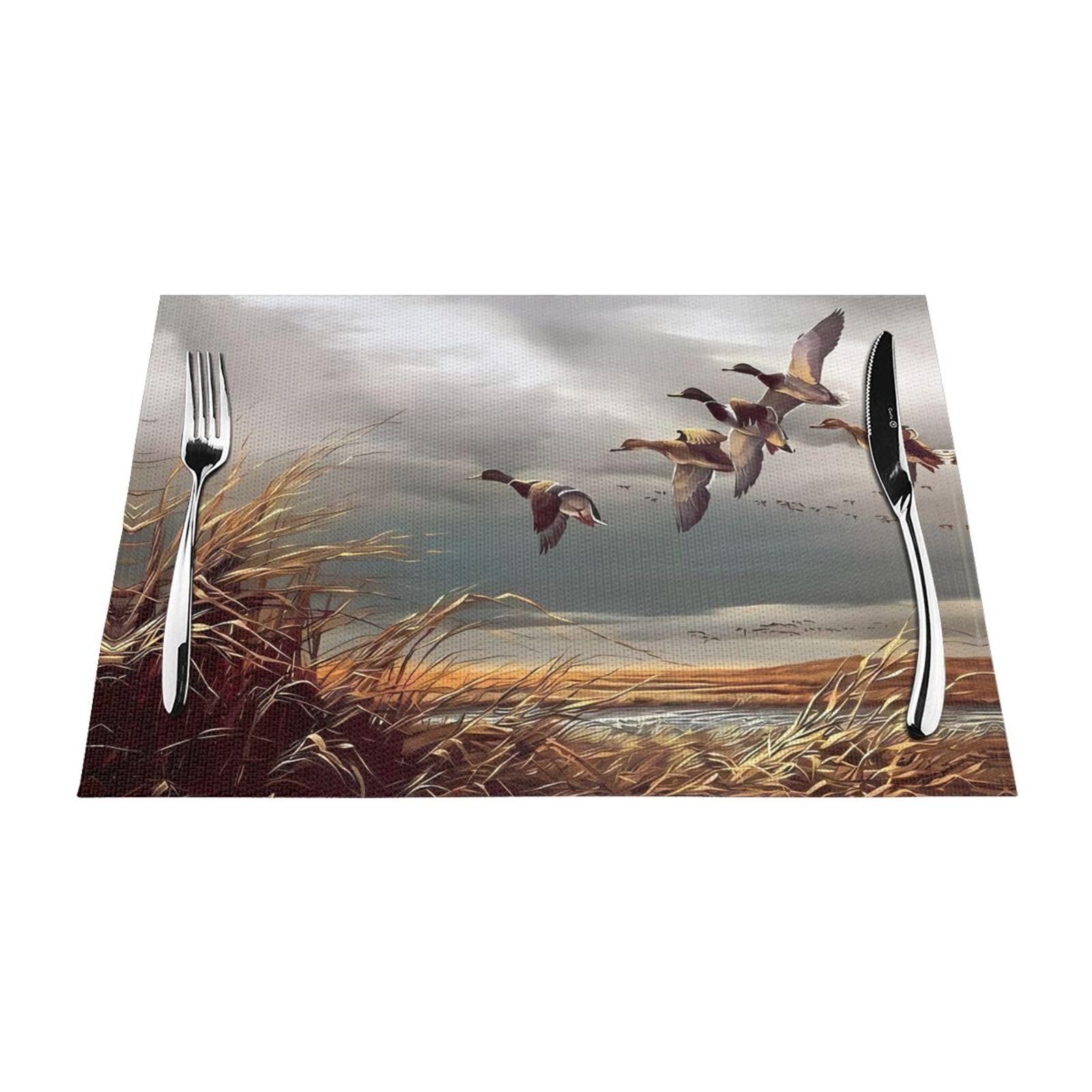 Sets de table anti-tache canards sauvages HYTTER contre les rayures