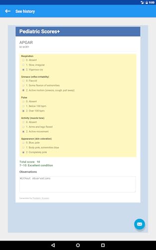 Pediatric Scores Plus
