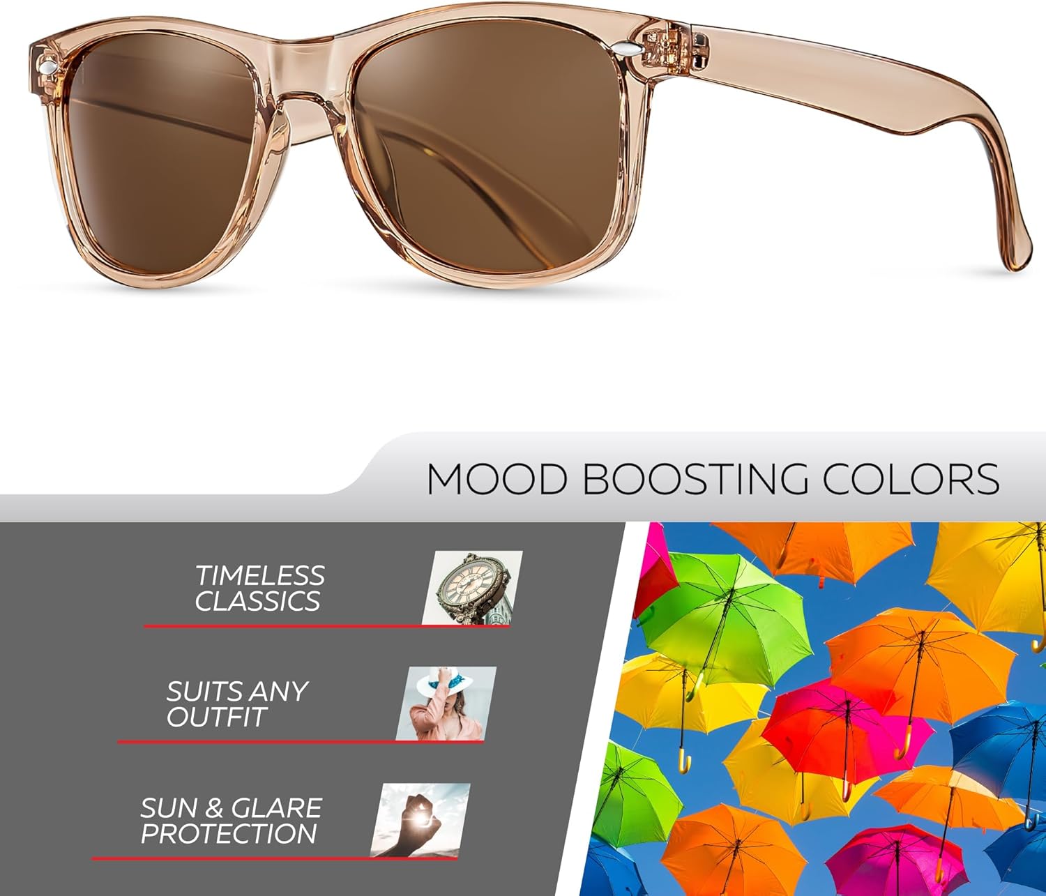 Retro Rewind Polarized Sunglasses for Men and Women - UV Protection Classic Sun Glasses - Image 2