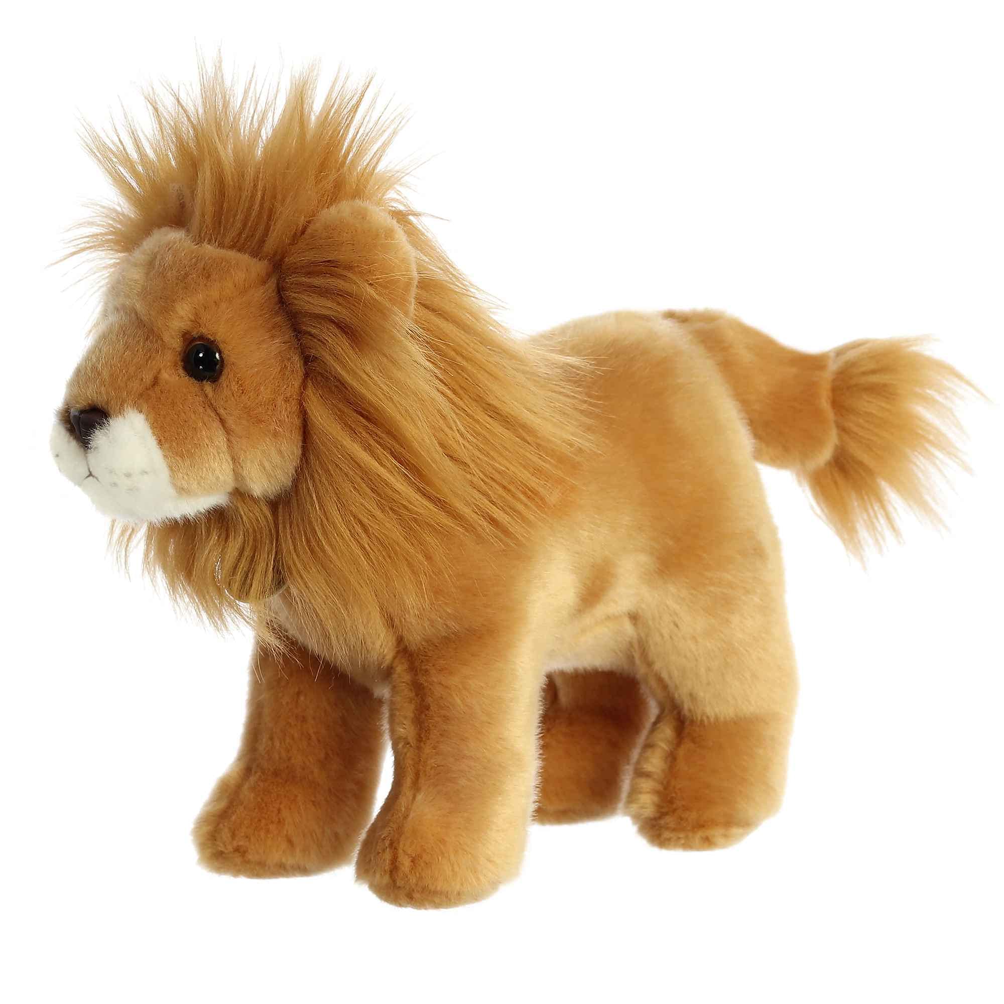 Aurora(r) Adorable Miyoni(r) Lion Stuffed Animal - Lifelike Detail - Cherished Companionship - Brown 10 Inches - Image 5