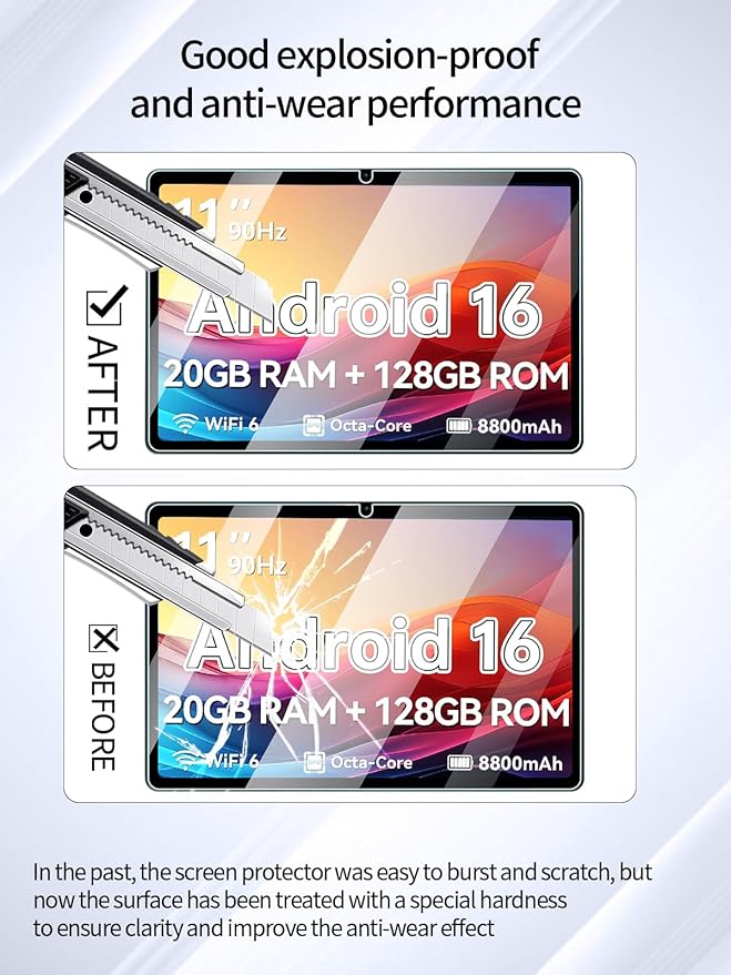 Protector de Pantalla para Frameflow P11T 11 Pulgadas, 9H, 2 Unidades miniatura 3