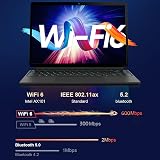 TPV Tableta/portátil 2 en 1 (2024), RenoPad 14 pulgadas Windows 11 Pro Tablet con teclado, 16GB DDR5 RAM 512GB SSD, procesador Intel N100 Quad-Core, pantalla táctil 1920x1200, WiFi-6, tipo C, cámaras