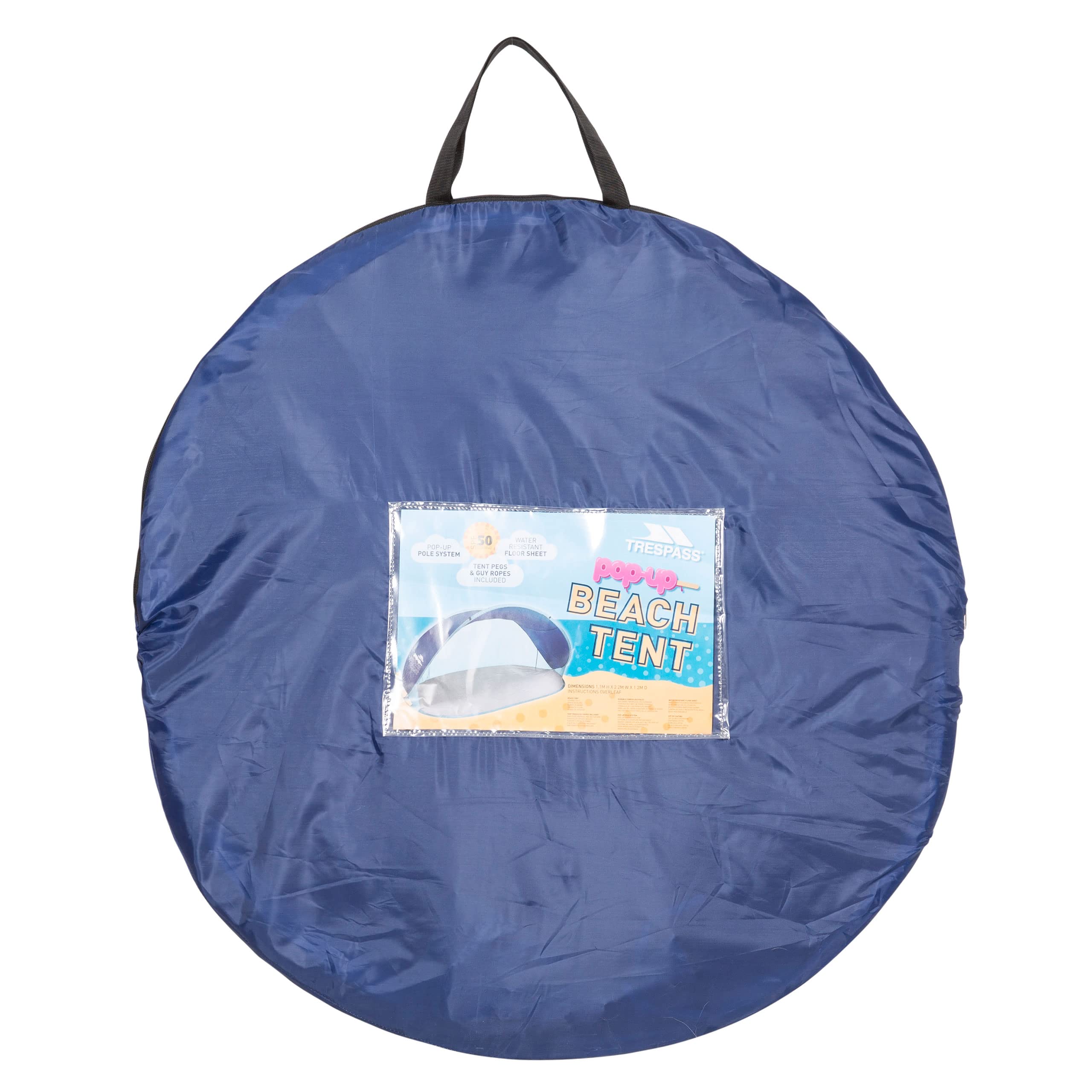 Trespass Pop Up Beach TentBlue from B&Q