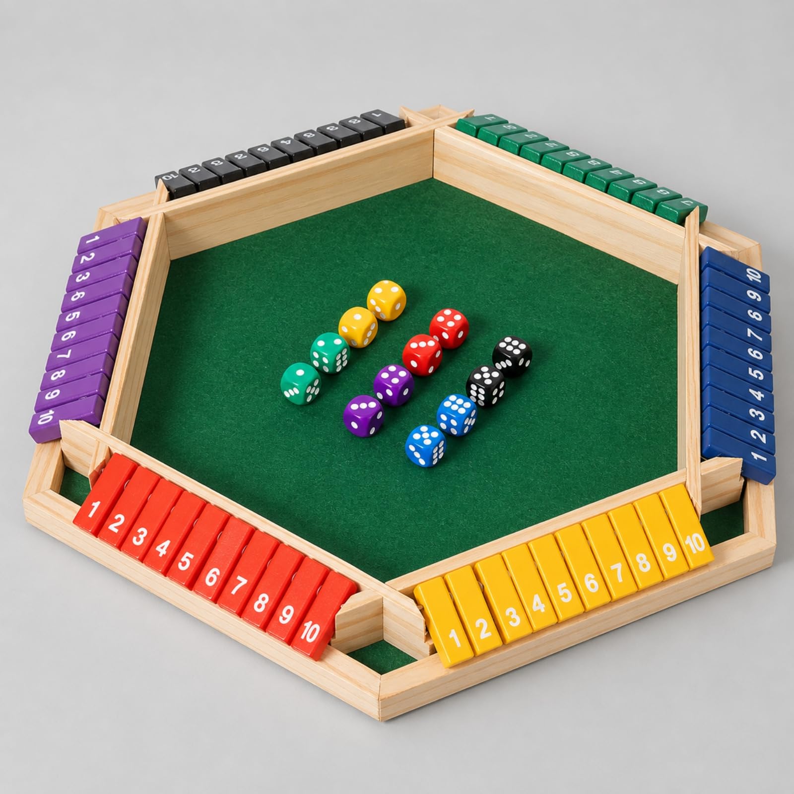 Gioco con Tessere Ribaltabili da 1 a 10 Educativo Gioco con Tessere Numeriche e per, Multicolore