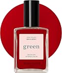 Manucurist Green Quick Dry Nail Polish Hollyhock - Blackish Red Nail Polish - 9-Free, Plant-Based and Vegan - Non Toxic - Natural Classic - Nails Care - Manicure - Made in France - 0.5 fl oz