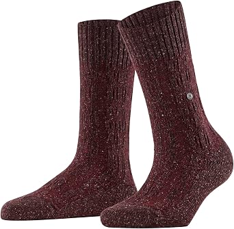 Burlington Women's Rainy Boot Socks Breathable Climate-Regulating Odour-Neutralising Wool Silk Mid-Calf Length Patterned 1 Pair