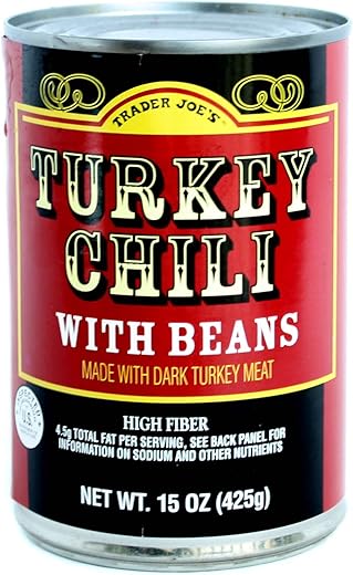 Trader Joe's Turkey Chili With Beans 15 oz