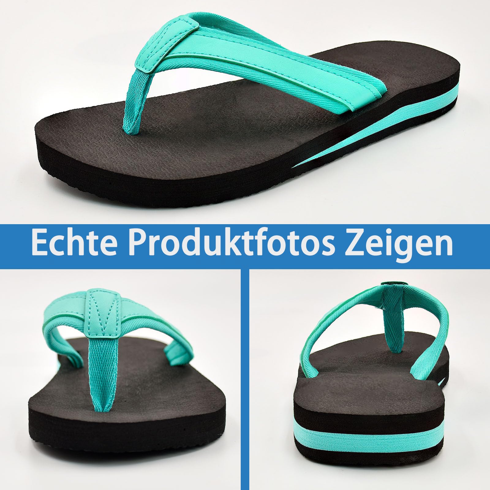 ELUTONG Kinder Flip Flops Jungen Mädchen Sandalen Wasserschuhe Jungen Mädchen Unisex-Kinder Strandschuhe Flip Flops EU 30-39