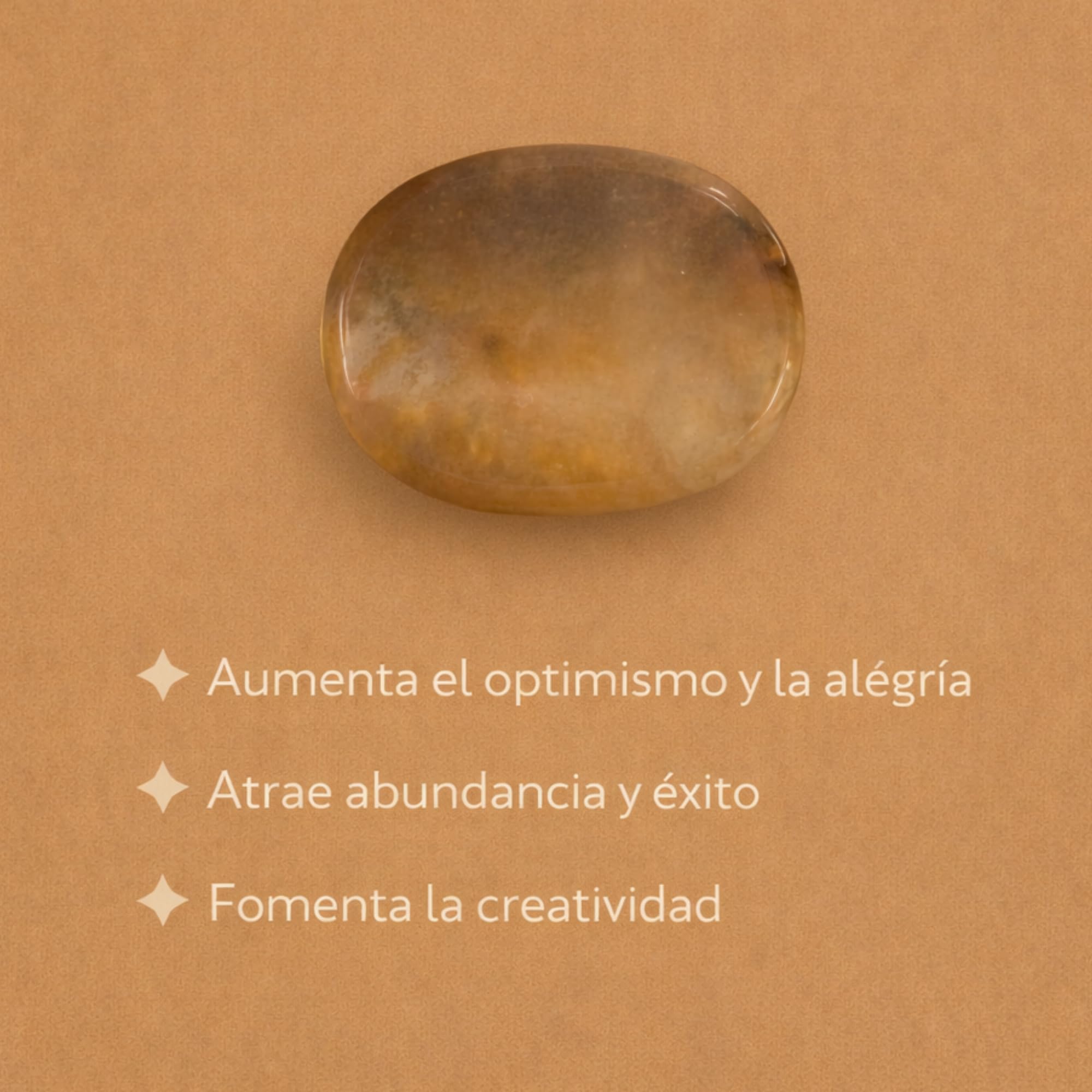 Citrino Piedra Natural – Mineral Pulido para Meditación, Reiki y Chakras | Amuleto Espiritual y Regalo (Citrine)
