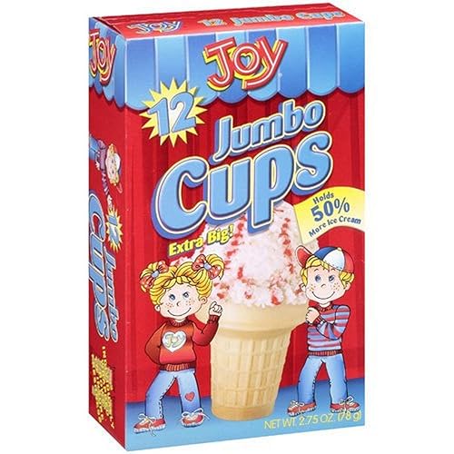 JOY JUMBO PASTEL CONOS DE HELADO 2.75 OZ