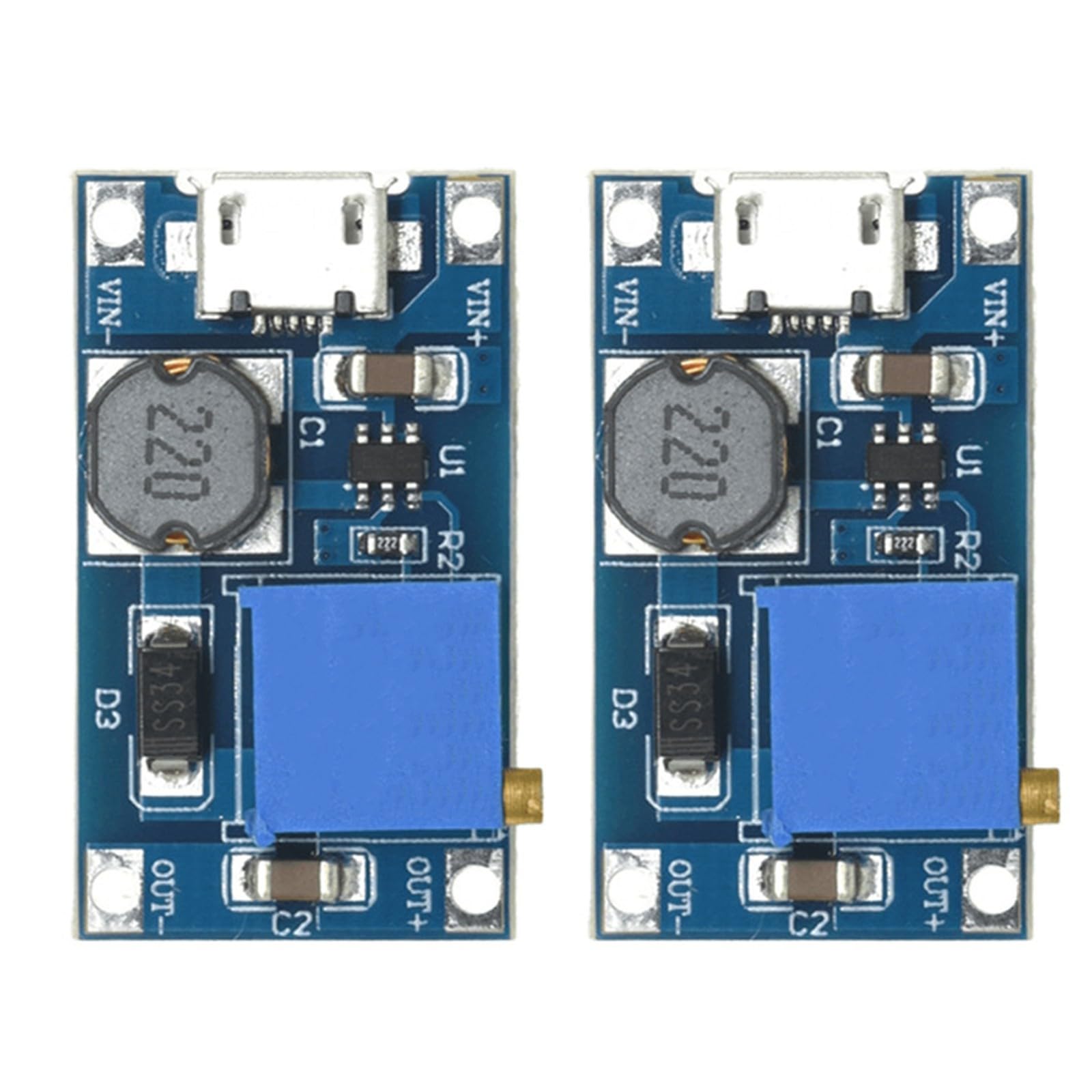 HDOYTXXM Miniature Boosters Module with Wide Input Ranges and Easy Voltages for Projects Overloads Protections Adjustable Voltages Regulator