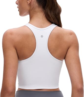 CRZ YOGA Butterluxe U Neck Crop Tank Tops