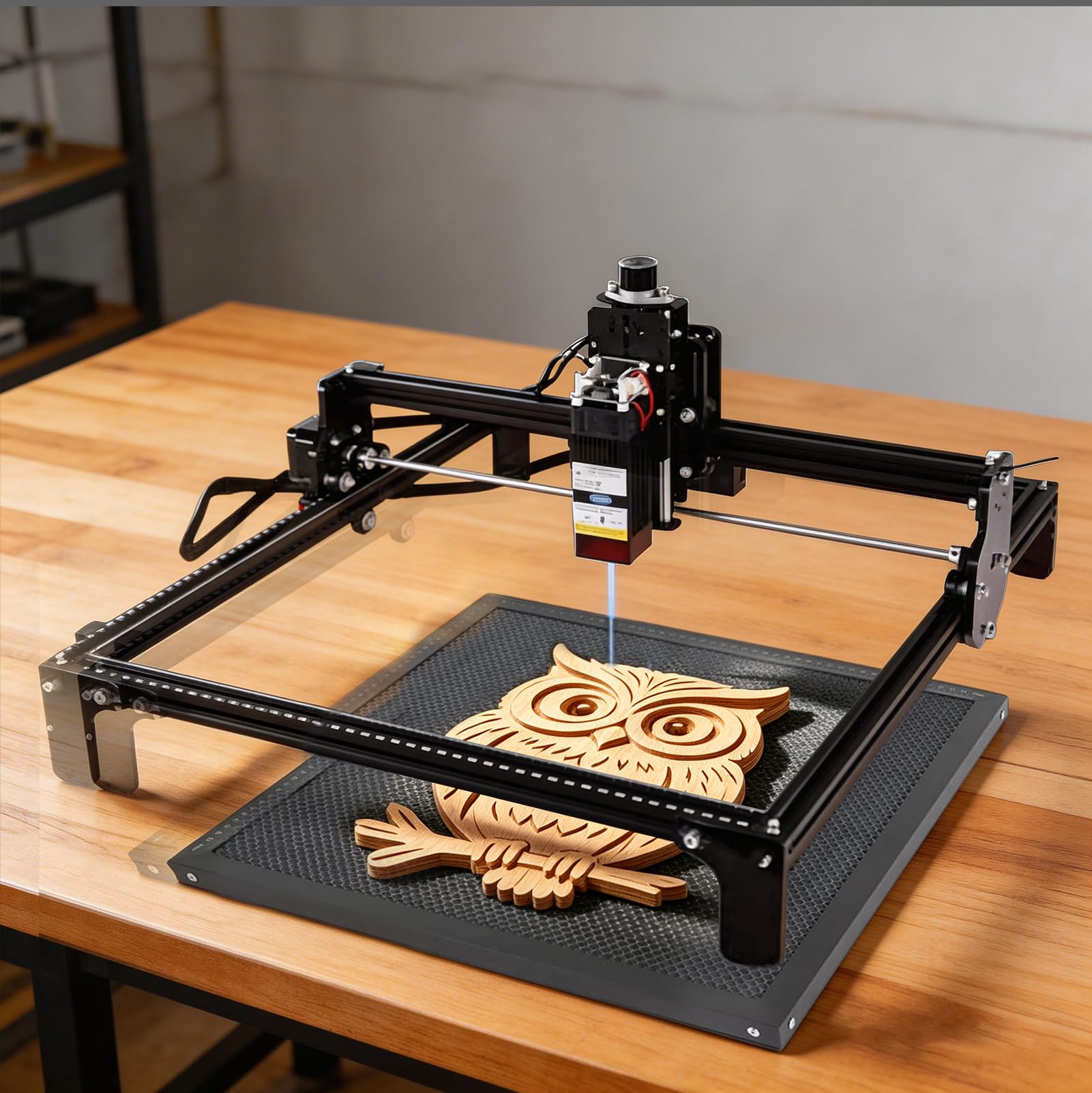 Honeycomb Table en nid d'abeille pour machine à graver laser, plan de travail en nid d'abeille 40 x 40 cm, composite fer-aluminium, stable et inoxydable, avec plaque en aluminium, compatible avec la