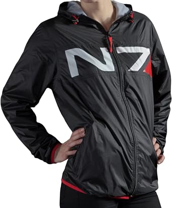 Musterbrand BLACK Mass Effect Running Jacket N7 Training, US Small