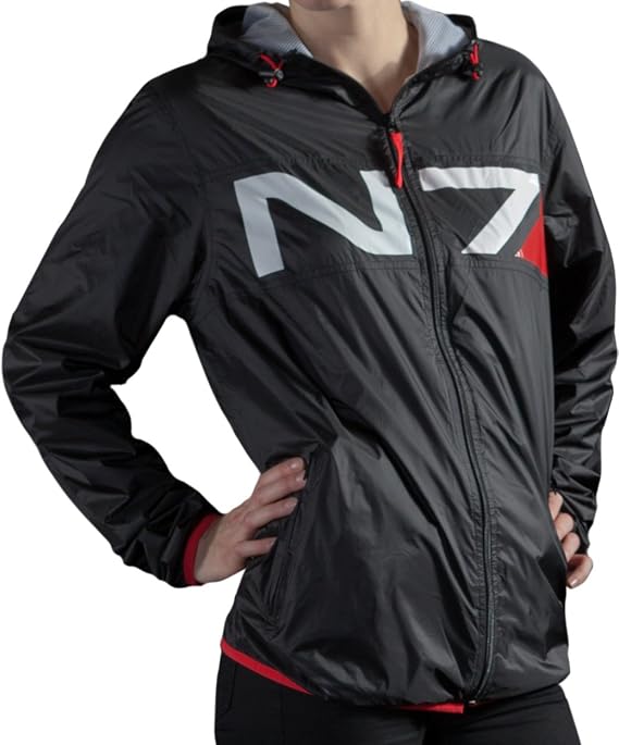 Musterbrand BLACK Mass Effect Running Jacket N7 Training, US Small