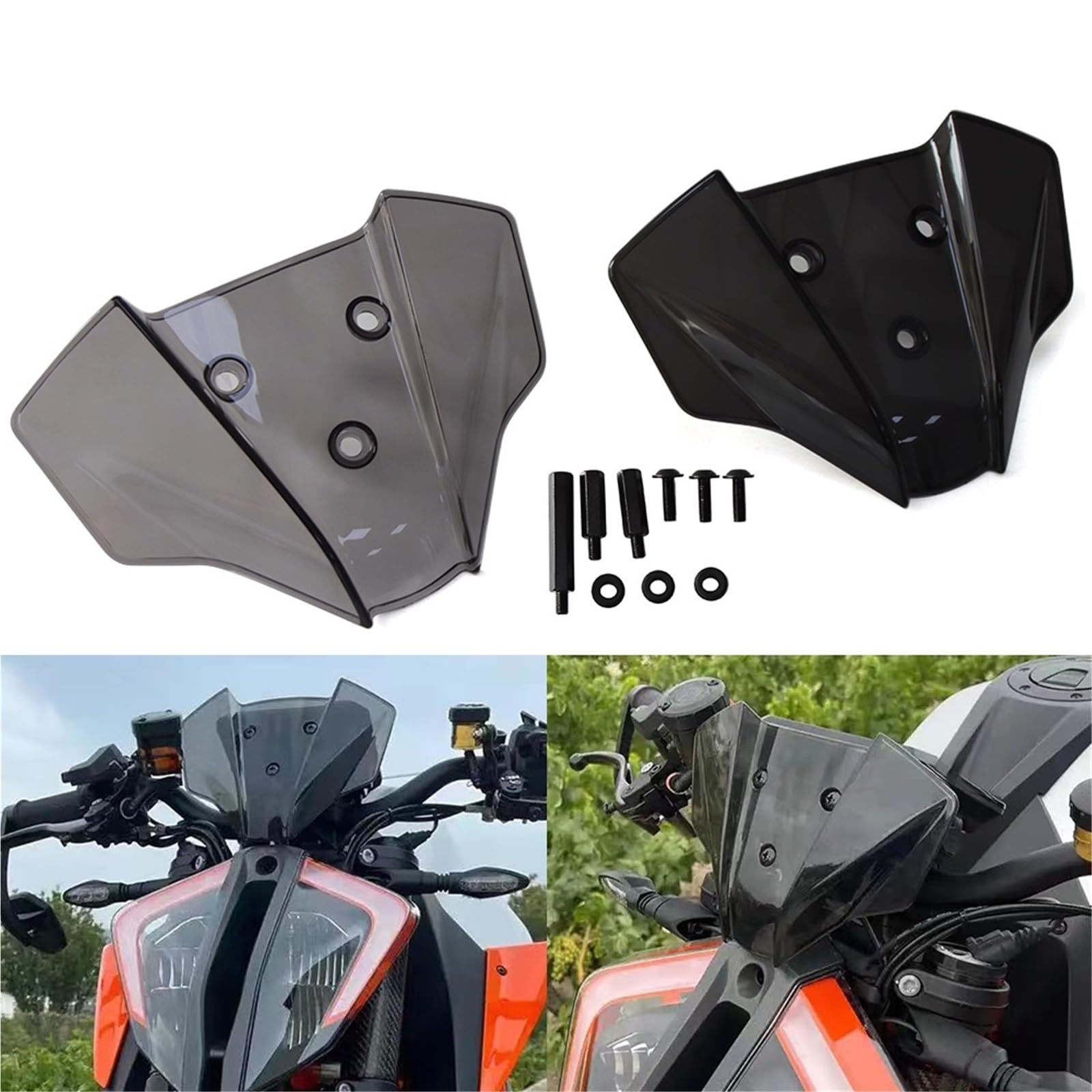 Amazon | 1290 SuperDuke R/RR/EVO用 ウィンドシールド フライ