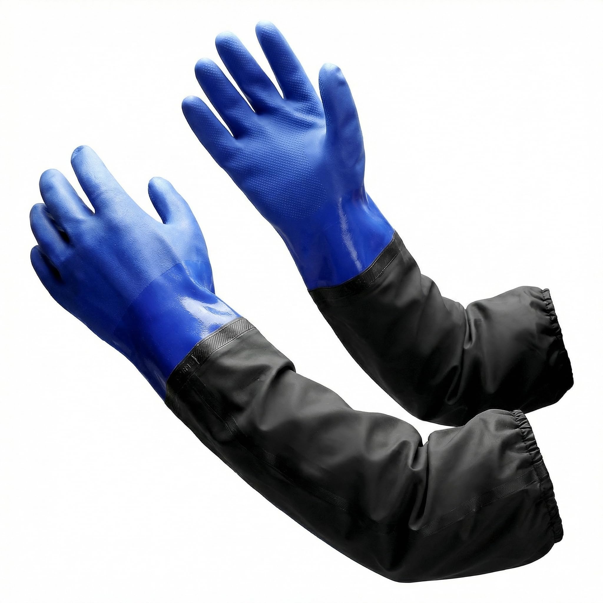 pvc handschuhe lang QWORK® Gummihandschuhe lang, wasserdichte sicherheits-arbeitshandschuhe, vollarm für gartenarbeit, aquarium, sanitäranlagen,70cm bei Günstiger Preis Sport Watch Samsung Gear chart-mens-bjj-gi Style:Standard