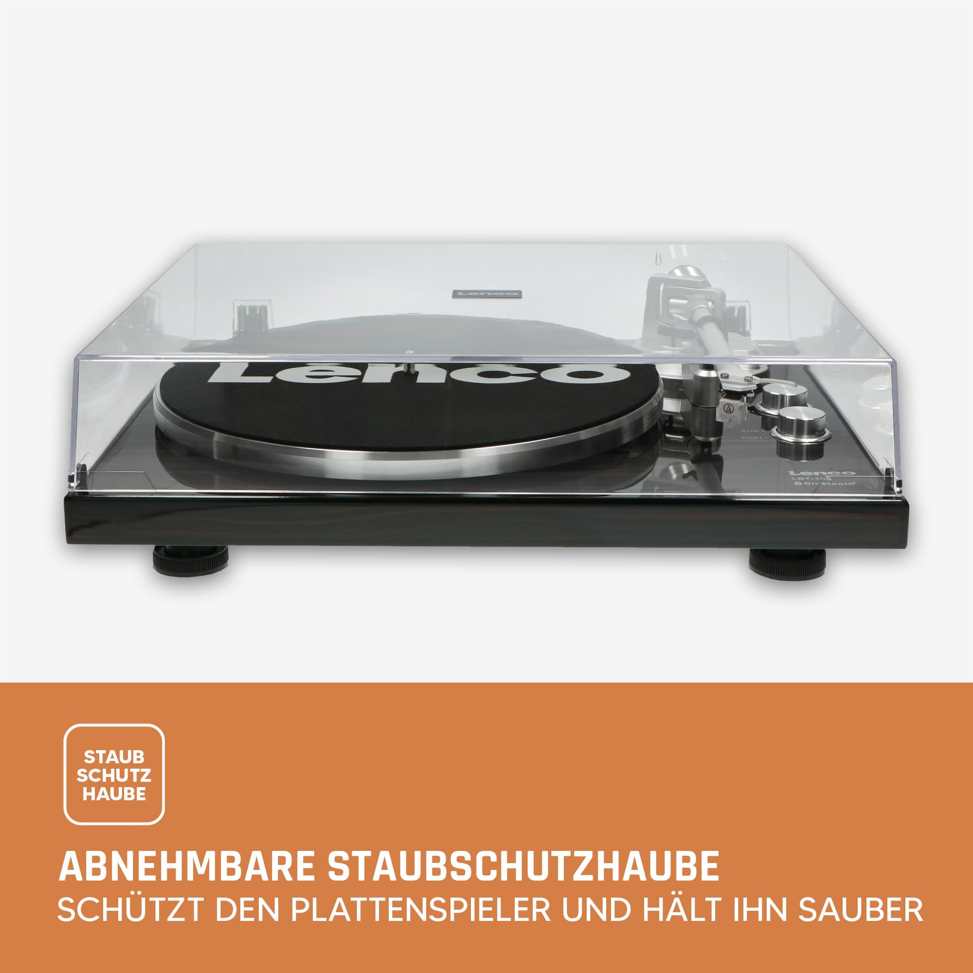 Lenco LBT-188WA - Vinyl Plattenspieler mit Bluetooth Ausgang