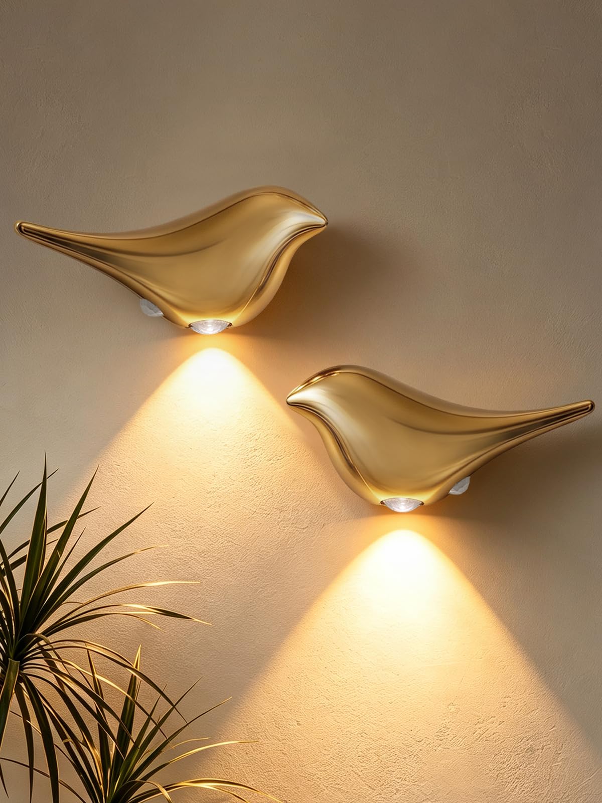 Photo 1 of ytydo Bird Motion Sensor Light, Gold