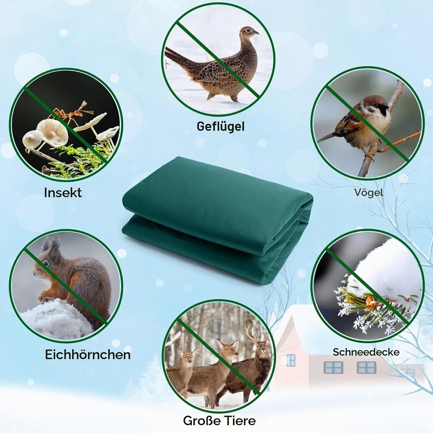 3x10m Groß Winterschutz Pflanzen Flies -Abdeckvlies Pflanzen -35g/m² Gartenvlies Frostschutz Winterschutz Für Pflanzen - Frostschutz Pflanzenabdeckungen für Baum Palmen Hochbeet Balkonpflanzen Haube