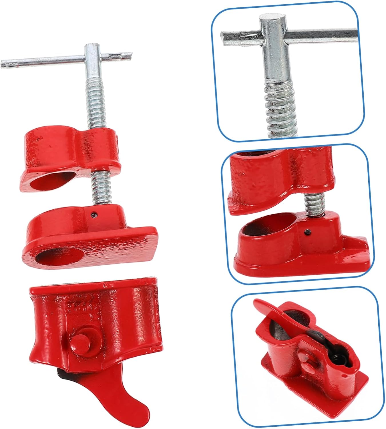 jojofuny 1set Woodworking Gluing Clamp Heavy Duty Clamps for Secure Jointing Simple Structure and Tool for Efficient Woodworking Projects