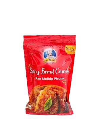 Chef Merito Breading HOT Seasoning 8 oz | Spicy Crispy Coating | Ideal for Fried Chicken, Seafood & Vegetables | Authentic Latin Flavor Since 1985