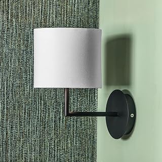 Black and White Modern Minimalist Wall Lights | Contemnporary Indoor Living Room Lights | Bedroom Minimalist Wall Mounted Lamps Home Lighting (White)
