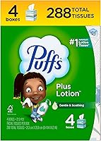 Vista 14 de Puffs Plus Loción Facial Tissue, 1 caja de cubo, 48 pañuelos por caja