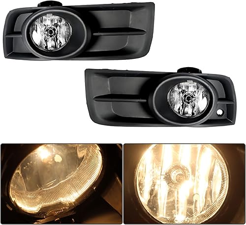 Miniatura 2 de munirater Paquete de 2 luces antiniebla para parachoques delantero con bombillas e interruptor de cableado de repuesto para Cruze 2010-2014