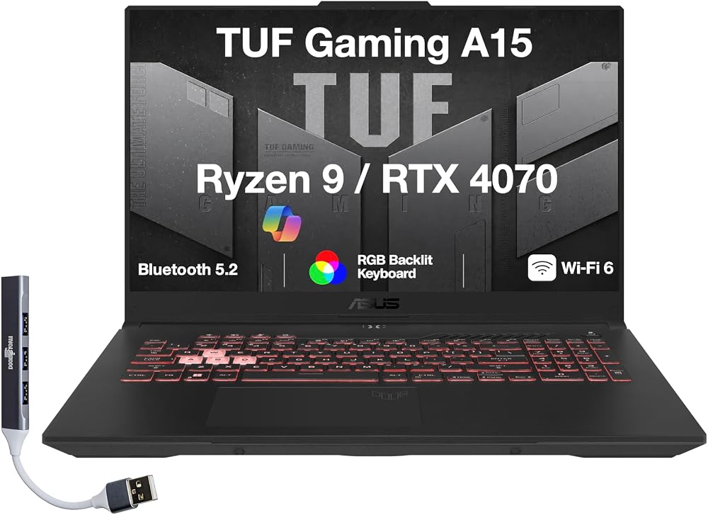 ASUS TUF Gaming A15 gaming keyboard